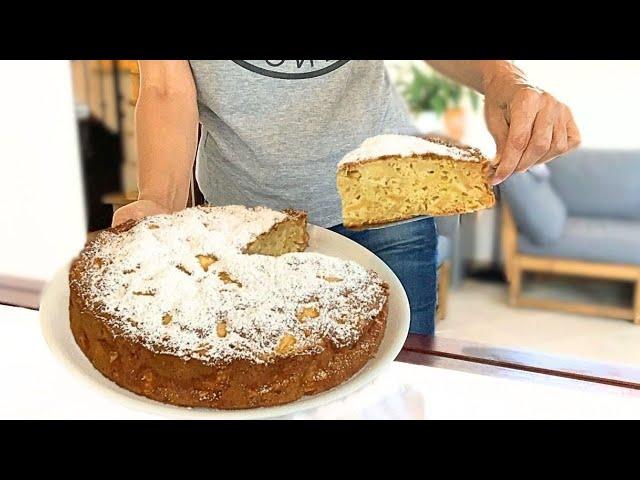 EASY APPLE CAKE in 10 minutes! So good!