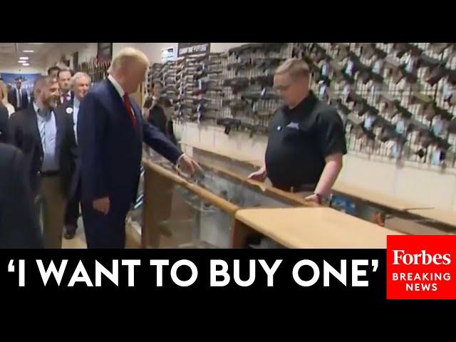 VIRAL MOMENT: Trump Tells South Carolina Gun Store Owner 'I Want To Buy' Glock