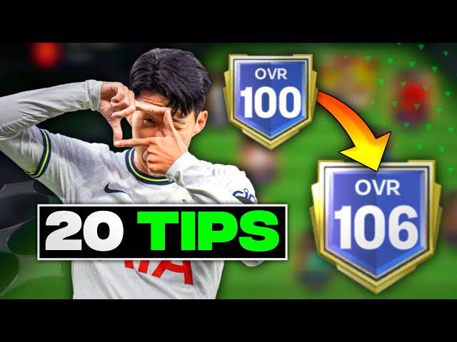 20 TiPS To MAX Your LINEUP OVERALL in EA FC Mobile 24