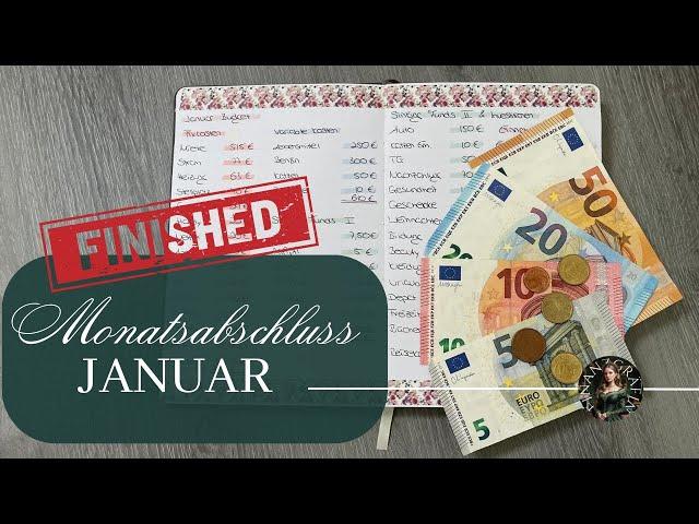 MONATSABSCHLUSS I JANUAR I echte Einnahmen & Ausgaben I Wochenabschluss #budgetieren