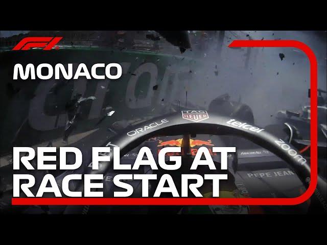 Huge Crash At The Race Start | 2024 Monaco Grand Prix