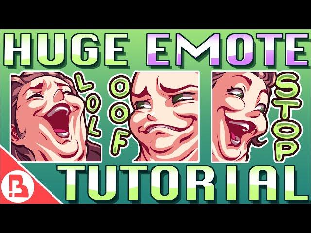 BABAN'S HUGE EMOTE TUTORIAL - FULL PROCESS - How I make My Twitch Emotes (CLIP STUDIO PAINT)