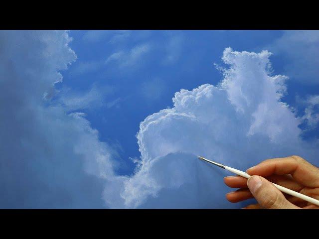 How to paint clouds - realistic cloud painting tutorial