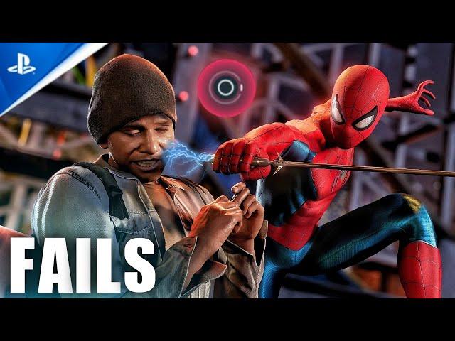 Marvel's Spider-Man Trilogy PS5 All QTE Fails (Quick Time Event Fails)