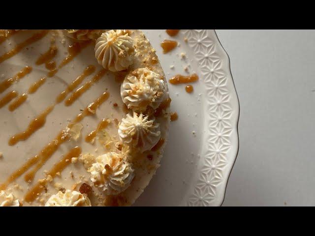 Карамельный чизкейк  #тортрецепт #рецепты #выпечка #cake #кондитер