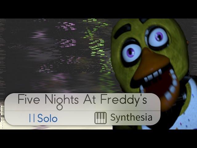 Five Nights at Freddy's - The Living Tombstone - |SOLO PIANO TUTORIAL w/LYRICS| - Synthesia HD