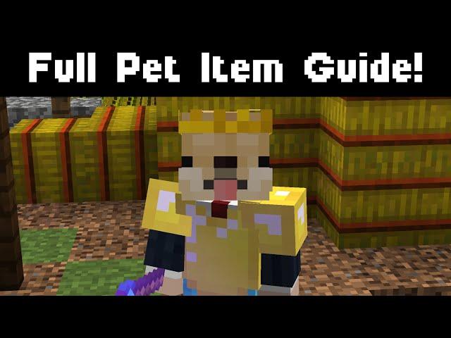 Hypixel Skyblock: Complete Pet Item Guide! (Mythological Event!) (All Recipes!)