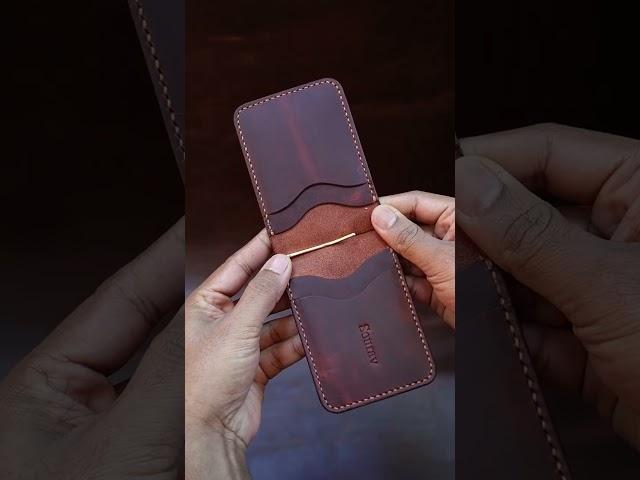 Money Clip Wallet | Leather wallet | Handmade | Chisel & Mallet #shorts