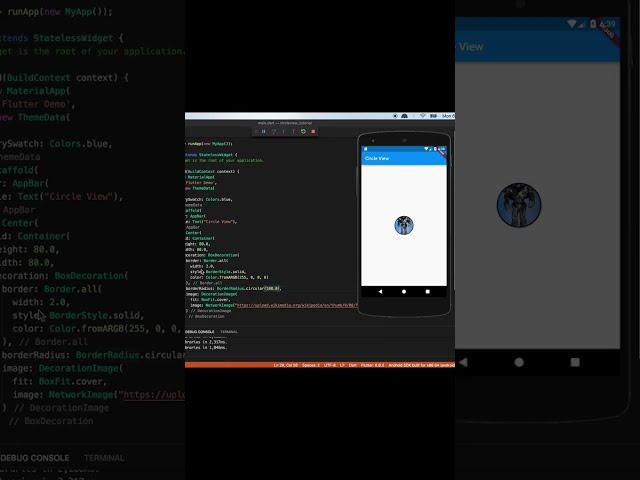 Flutter Circular view #shorts
