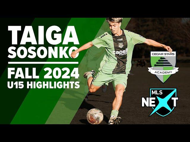 Taiga Sosonko MLS Next Highlights | Fall 2024, Class of 2028 | College Soccer Recruiting Highlights