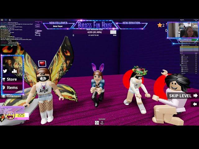 Speed Run 4 & Would You Rather-LIVE with Burgess Fun House on Roblox