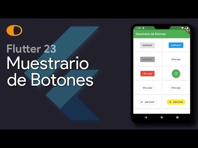 Flutter 23: Muestrario de Botones