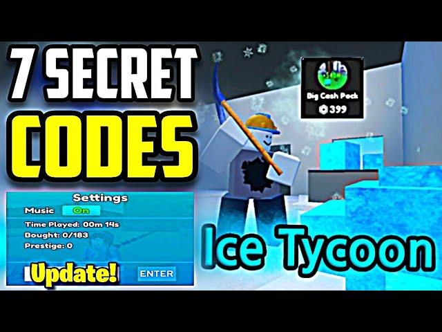 *NEW* ALL WORKING CODES FOR ICE TYCOON IN 2024! ROBLOX ICE TYCOON CODES