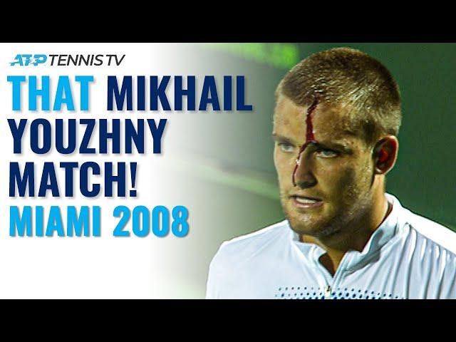 When Mikhail Youzhny Hit His Head!  Miami 2008 Highlights vs Almagro