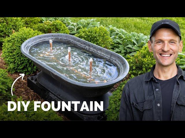 My New Outdoor (Homemade) Water Fountain