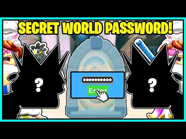 CLICKING CHAMPIONS *SECRET PASSWORD* FOR MY WORLD! NEW GOLDEN PETS! I HATCHED THE NEW SECRET PET!