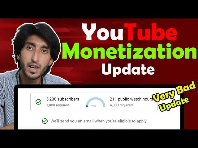 Urgent Update || Youtube Monetization Update 10-Aug-2021