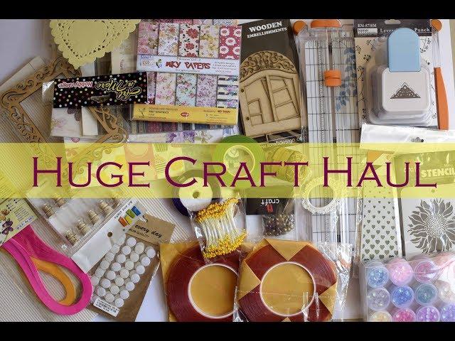 Huge Craft Haul/ Craft Supplies/ My Crafty Collection