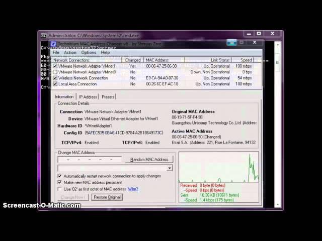 Steps to use TECHNITIUM MAC ADDRESS CHANGER V6