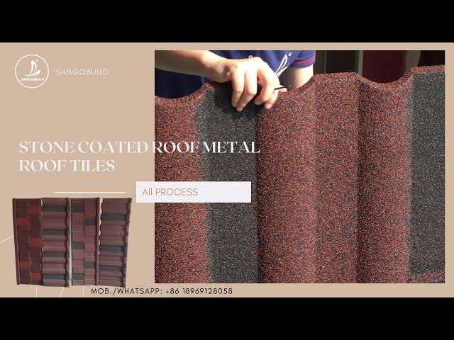 What is stone coated metal roof tiles production process?