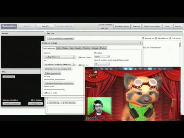 Facerig Tutorial : How do I use Facerig on ChatRoulette, Skype, OBS or similar?