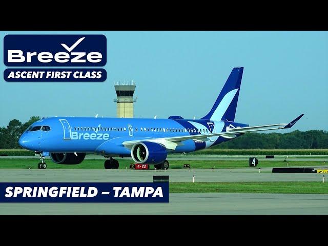 Breeze A220 ASCENT FIRST CLASS | Springfield to Tampa