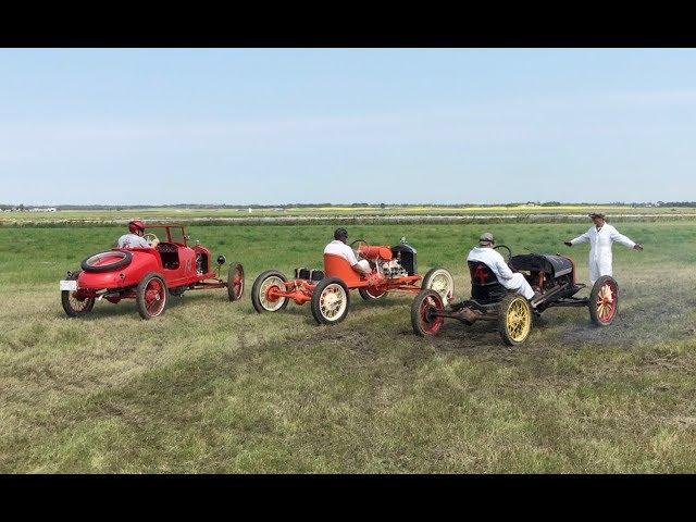 Model T Racing! We get a rare chance to see Model T's racing around a dirt track!