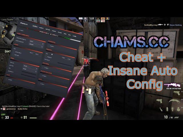 Chams.cc Best Free HvH Cheat (+Insane Auto Config) Read Desc!