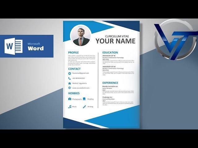 Awesome CV Tutorial in Microsoft Word | CV Designing In Word |