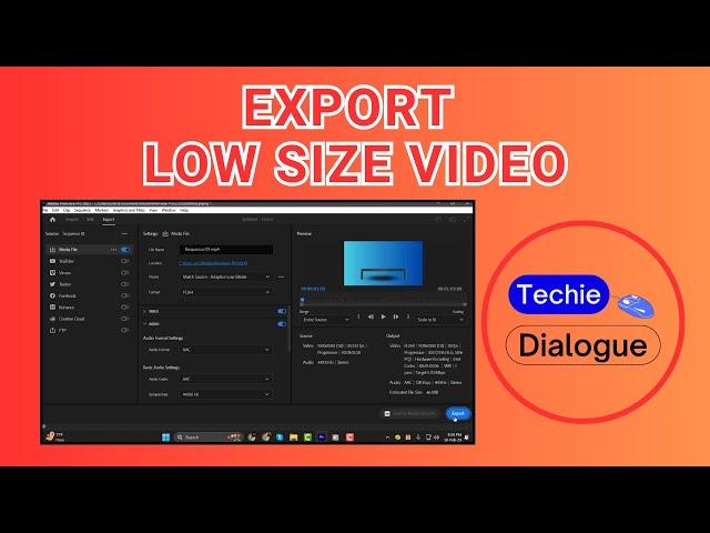 How to Export Low Size Video in Premiere Pro - Full Guide [2025]
