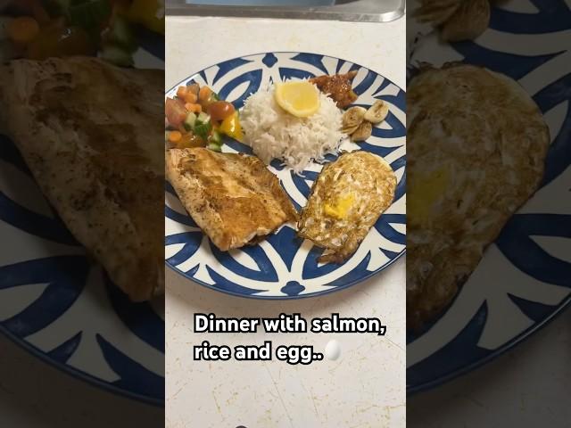 Healthy dinner  #canada #food #saskatchewan #shortvideos #cooking #salmon #egg #shortsviral