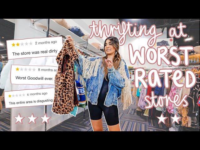 THRIFT WITH ME at the WORST RATED THRIFT STORES *you’re in for a surprise…*