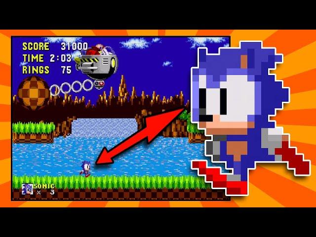 Sonic, but he's really really small! - Sonic 1 Rom Hack