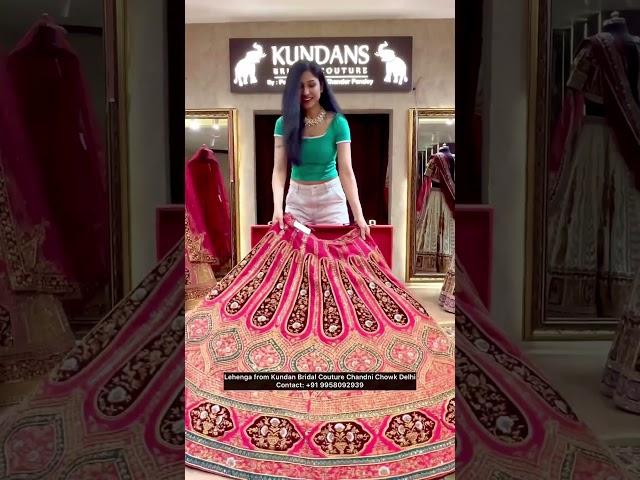 Unboxing Premium Bridal LehengaShopping in Chandni Chowk#shorts #ashortaday #lehenga #lehengacholi