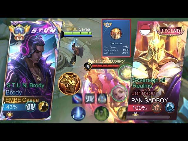 DIINCAR GLOBAL JHONSON SKIN LEGEND SAMPE KE TURRET! INI DIA YANG HARUS DILAKUKAN  - Mobile Legend