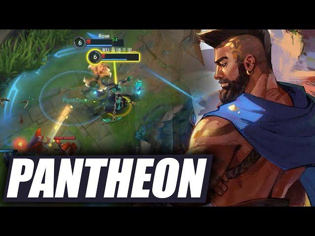 Wild Rift Pantheon Fast rotation Jungle in Season 14