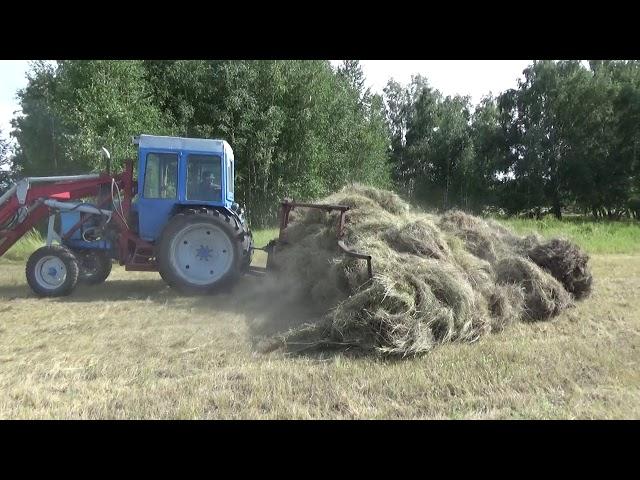 Сенокос 2019. Толкаем сено. 3 часть.