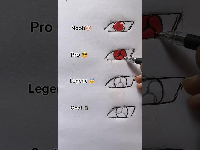 How to draw uchiha sharingan  || naruto || #animedrawing #anime  #shorts