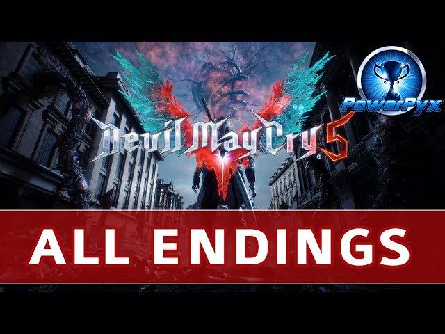 Devil May Cry 5 (DMC5) - All Endings - Secret Ending, Normal Ending