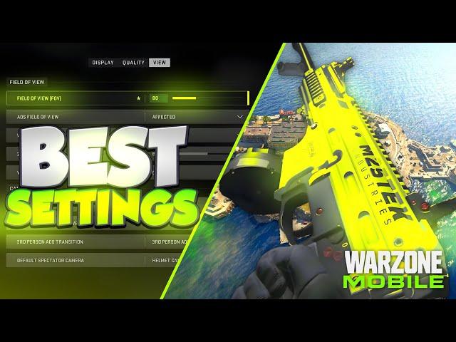 WARZONE MOBILE: *NEW* BEST SETTINGS FOR PHONE PLAYERS (HUD + SENSITIVITY)