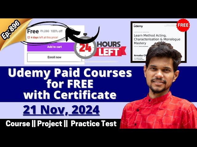 #Ep-896 UDEMY Coupon Code 2024 || Udemy FREE Courses || How to Download Udemy Courses for FREE