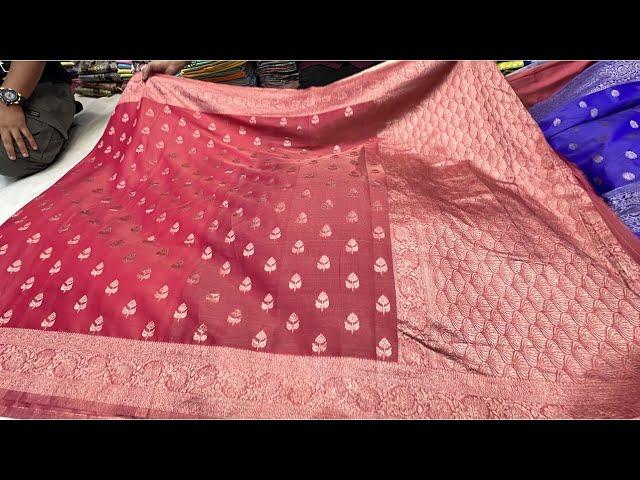 Chickpet Bangalore wholesale silk Sarees||Single saree courier available