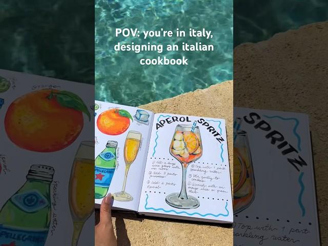 Designing A Cookbook Full Of My Favorite Italian Recipes #cookbook #recipes #italian #art #italy
