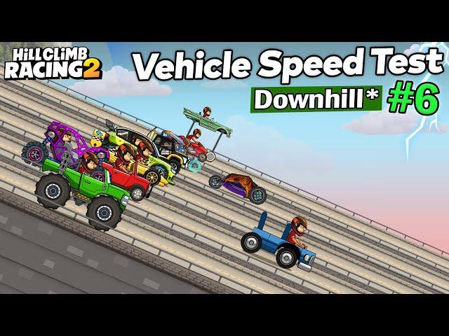 THE FASTEST CAR in Hill Climb Racing 2 (DOWNHILL) - GamePlay