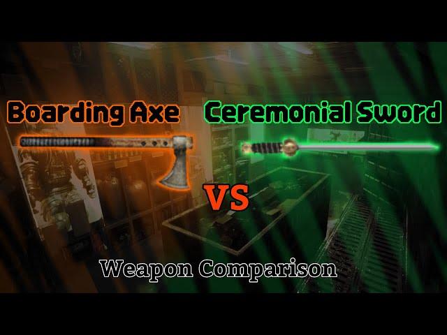 Boarding Axe VS Ceremonial Sword (#barotrauma weapon comparison)