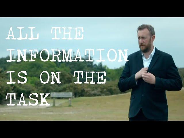 all the information is on the task | Taskmaster