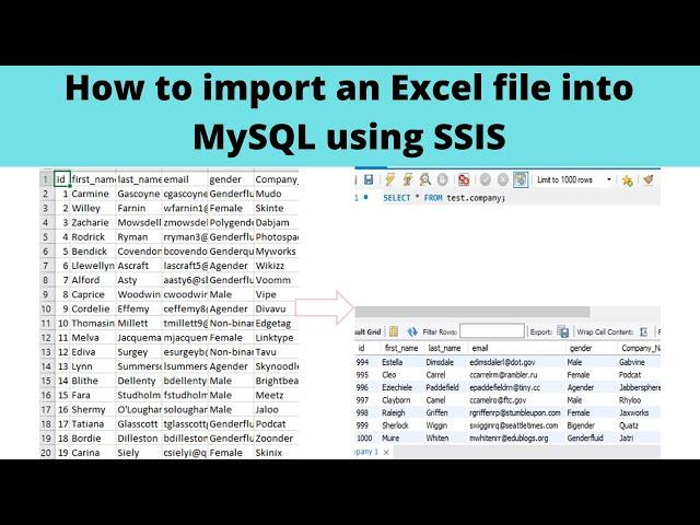 08 How to import an Excel file into MySQL using SSIS