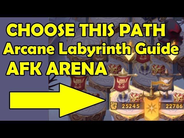 Choose This path now Arcane Labyrinth Guides Tips and Tricks  | AFK ARENA