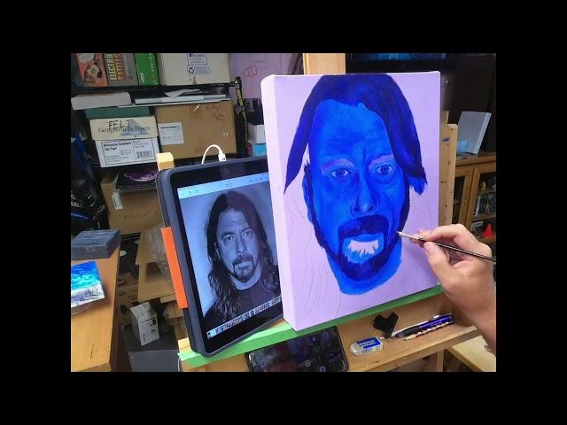 Mr Gast Art Paints Dave Grohl