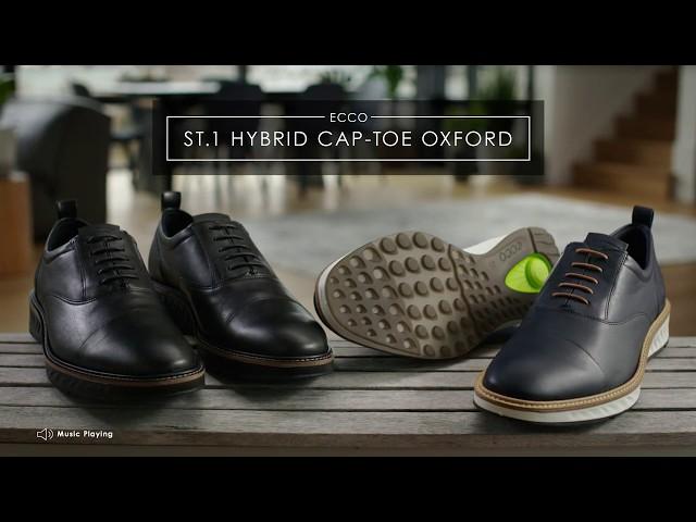 ECCO Shoes | ST. 1 Hybrid Cap-Toe Oxford